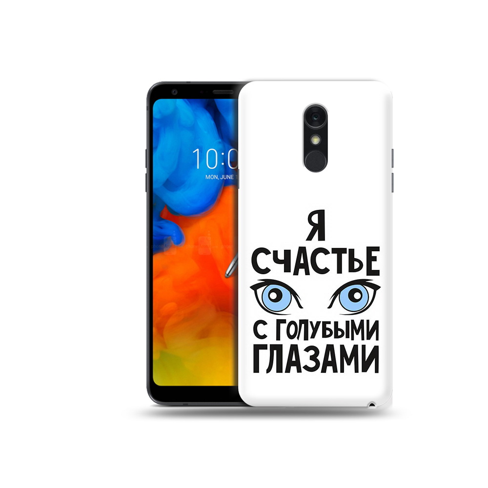 

Чехол MyPads Tocco для LG Q Stylus счастье с голубыми глазами, Прозрачный, Tocco