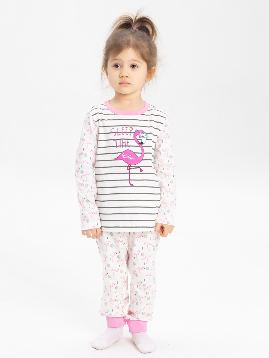 Пижама для девочек КотМарКот 293542216 цв. белый р. 110
