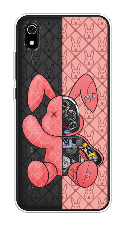 

Чехол на Xiaomi Redmi 7A "Киборг-заяц розовый", Розовый;прозрачный;черный, 35450-1