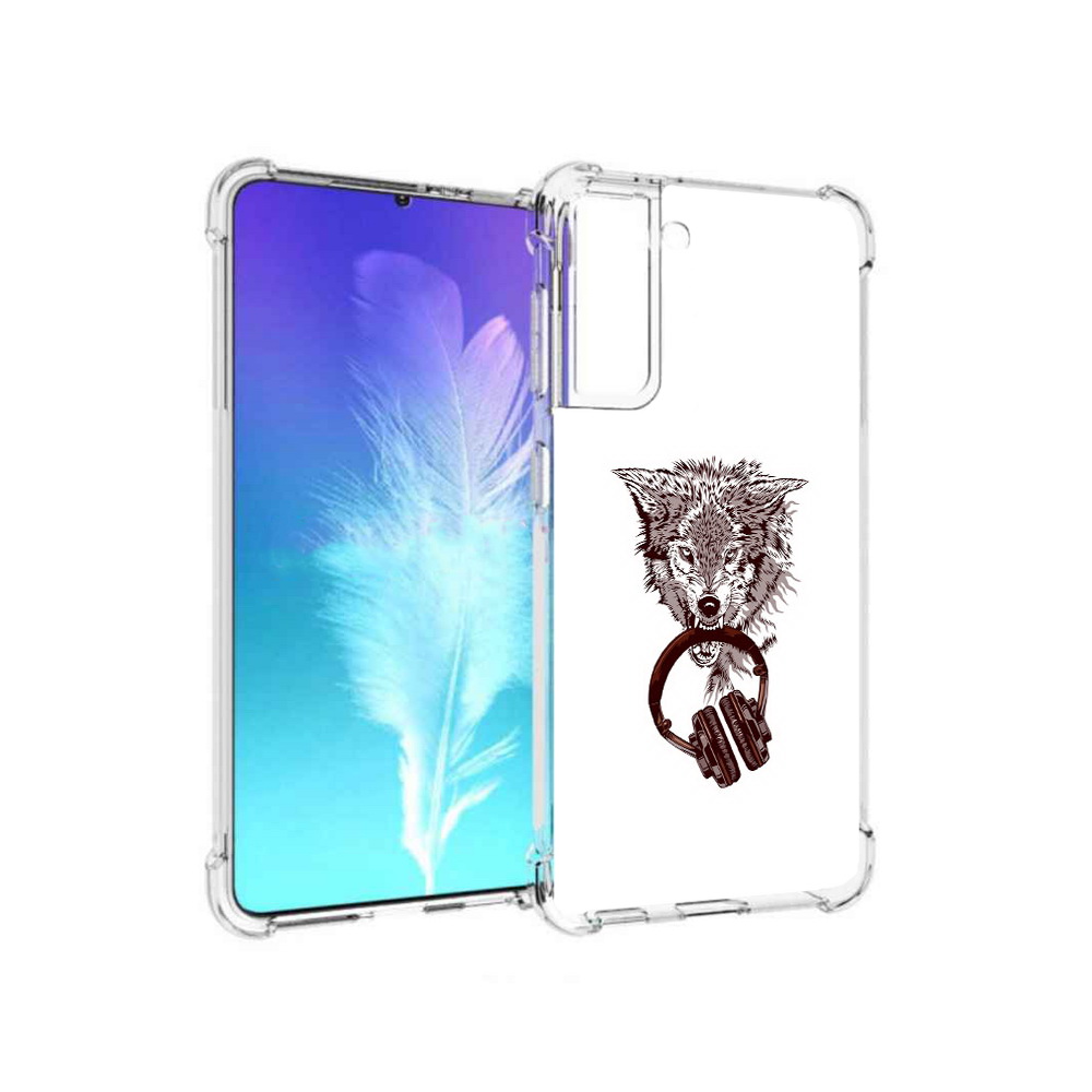 

Чехол MyPads Tocco для Samsung Galaxy S21 дикий волк (PT157088.510.325), Прозрачный, Tocco