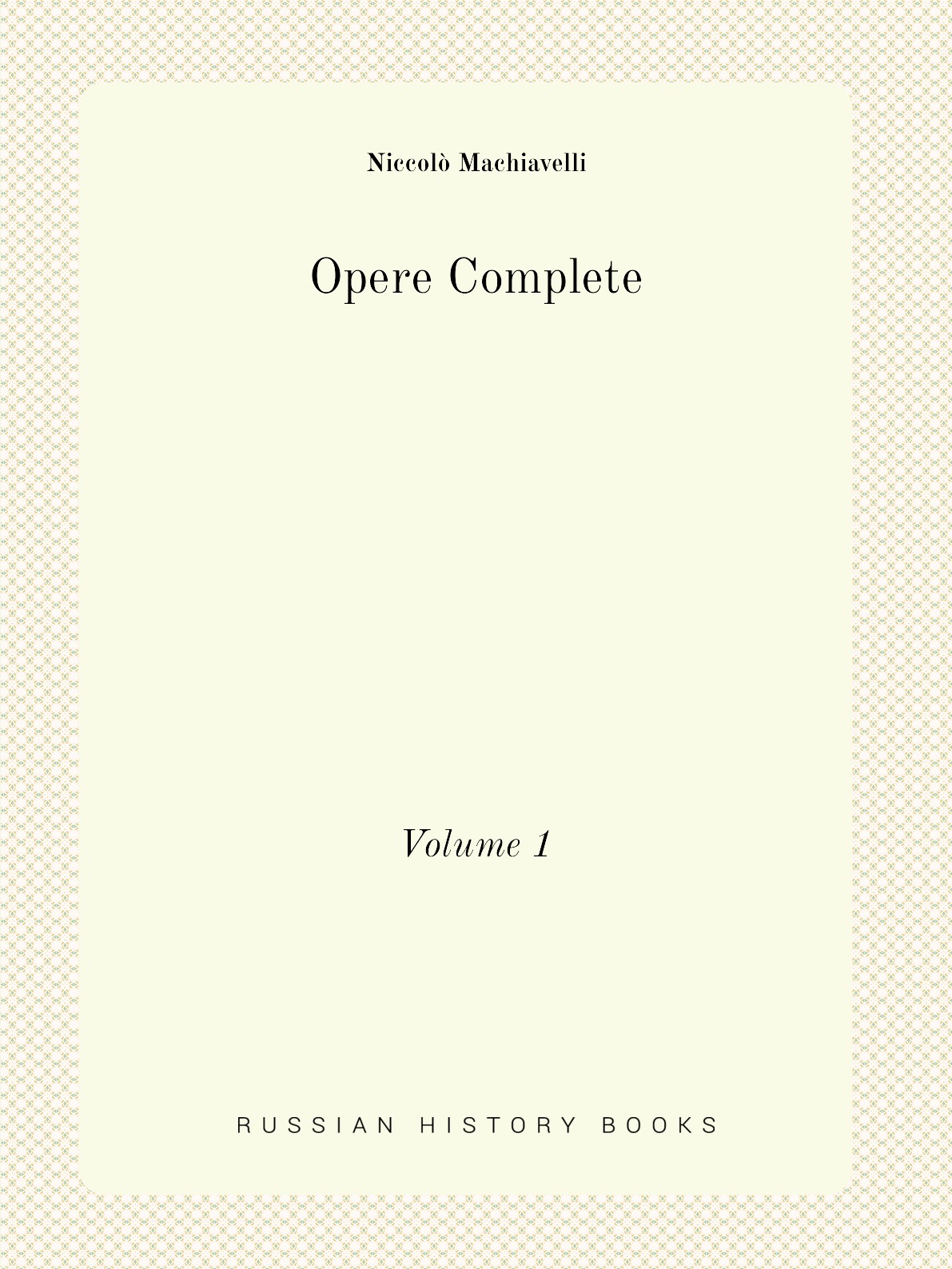 

Opere Complete