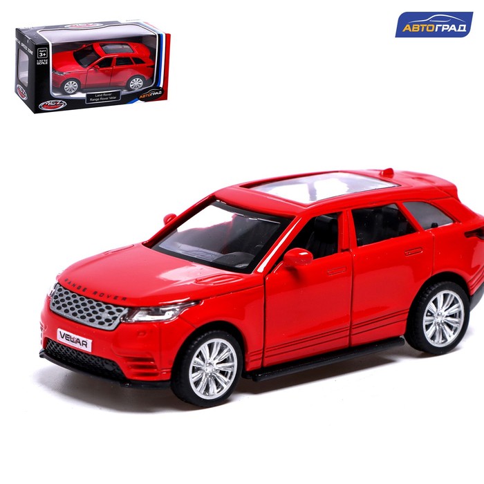 

Машина металлическая LAND ROVER RANGE ROVER VELAR, 1:42, инерция, цвет красный, Металлический транспорт