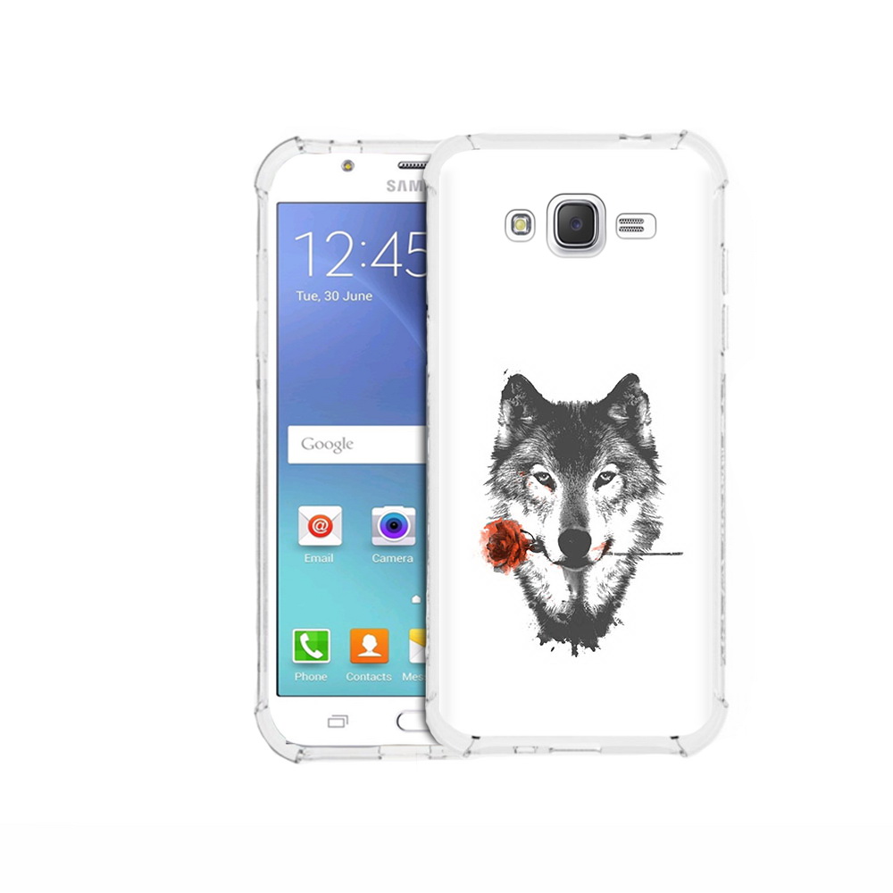 

Чехол MyPads Tocco для Samsung Galaxy J5 (2015) волк с розой (PT15272.579.270), Прозрачный, Tocco