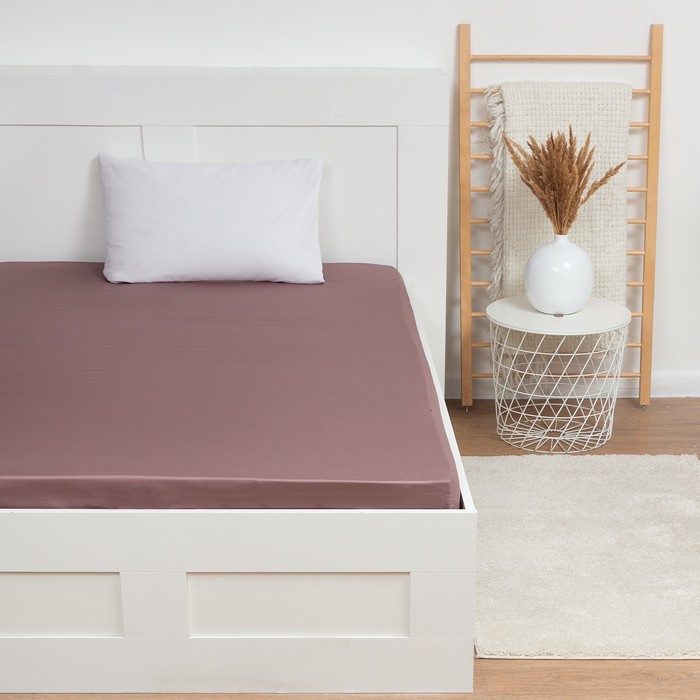 

Простыня на резинке Twilight Mauve 180х200х25 см, 100% хлопок, мако-сатин, 114г/м2, Little queen