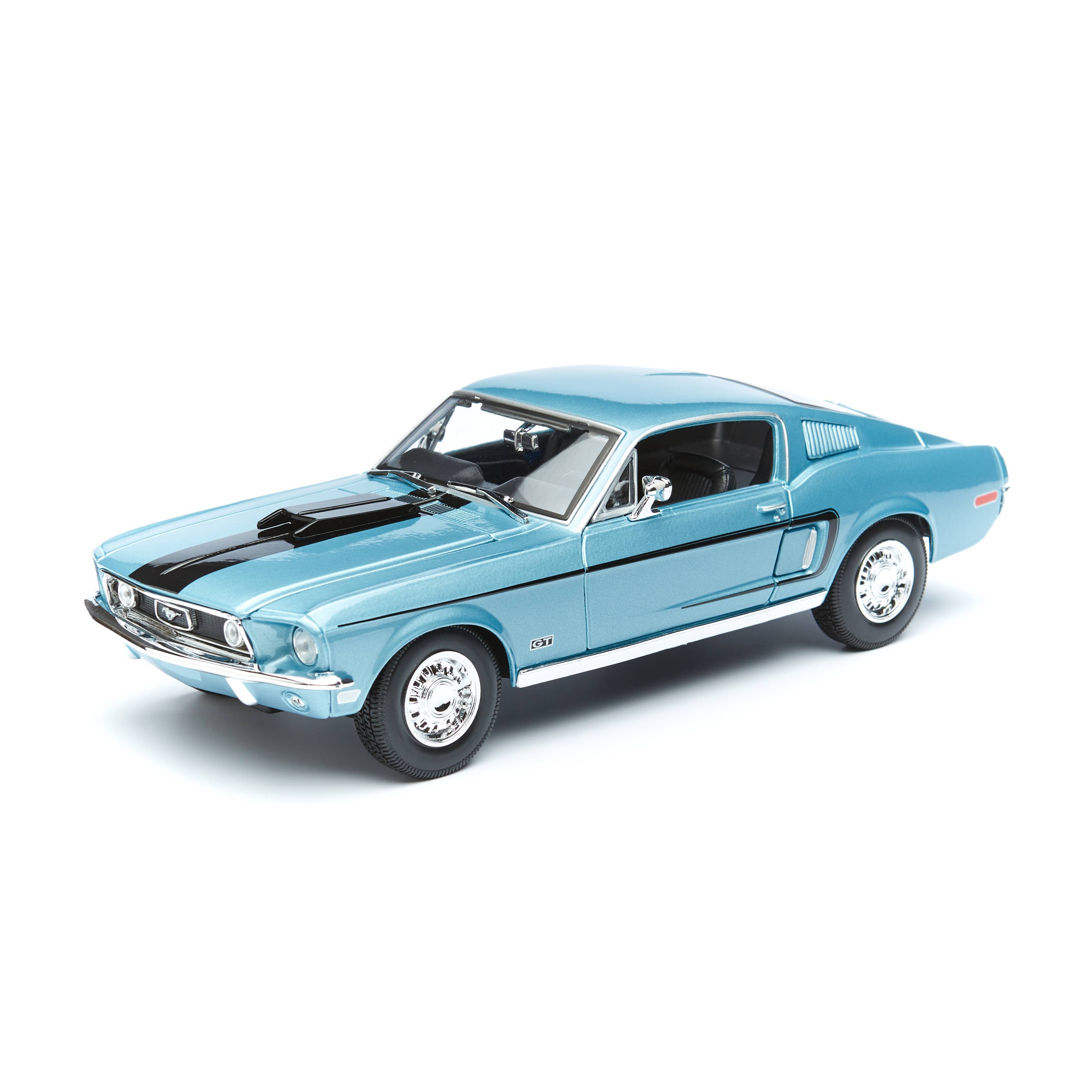 

Машинка Maisto 1:18 Ford Mustang GT Cobra Jet 1968 г., голубой металлик