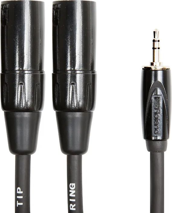 

Кабель Roland 2хXLR(m) - Jack 3.5мм TRS, 4.5м (RCC-3-352XM), RCC-15-352XM