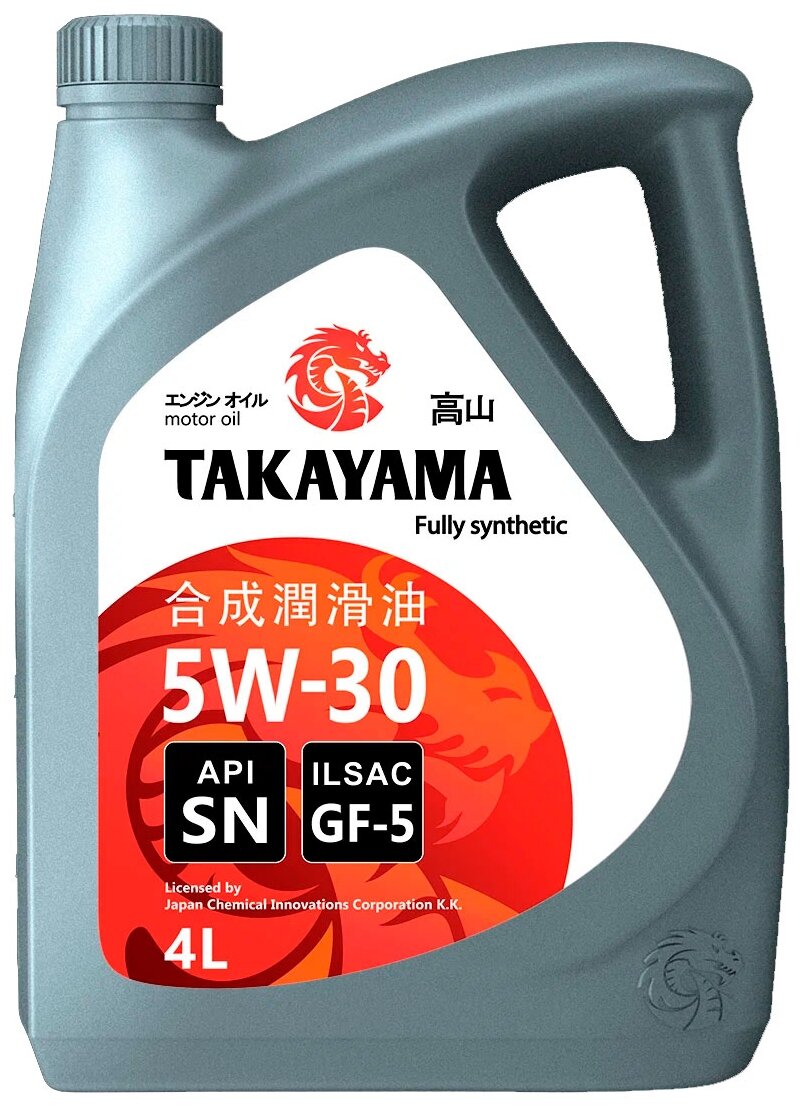Моторное масло TAKAYAMA синтетическое 5W30 SN/GF-5 4л