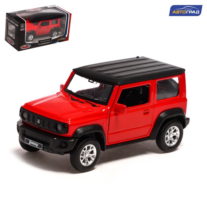 фото Машина металлическая suzuki jimny, 1:32, инерция, открываются двери, цвет красный автоград