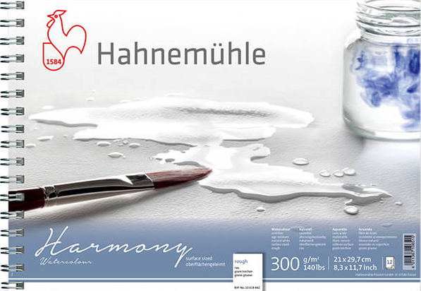 

Альбом для акварели на спирали Hahnemuhle Harmony 21х29,7см 300г 12л крупн.зерно целлюлоза