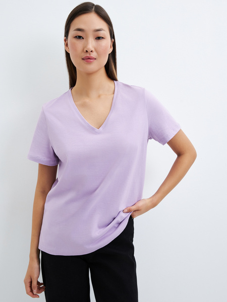 

Футболка женская ZARINA 3224553403 фиолетовая 2XL, Фиолетовый, 3224553403