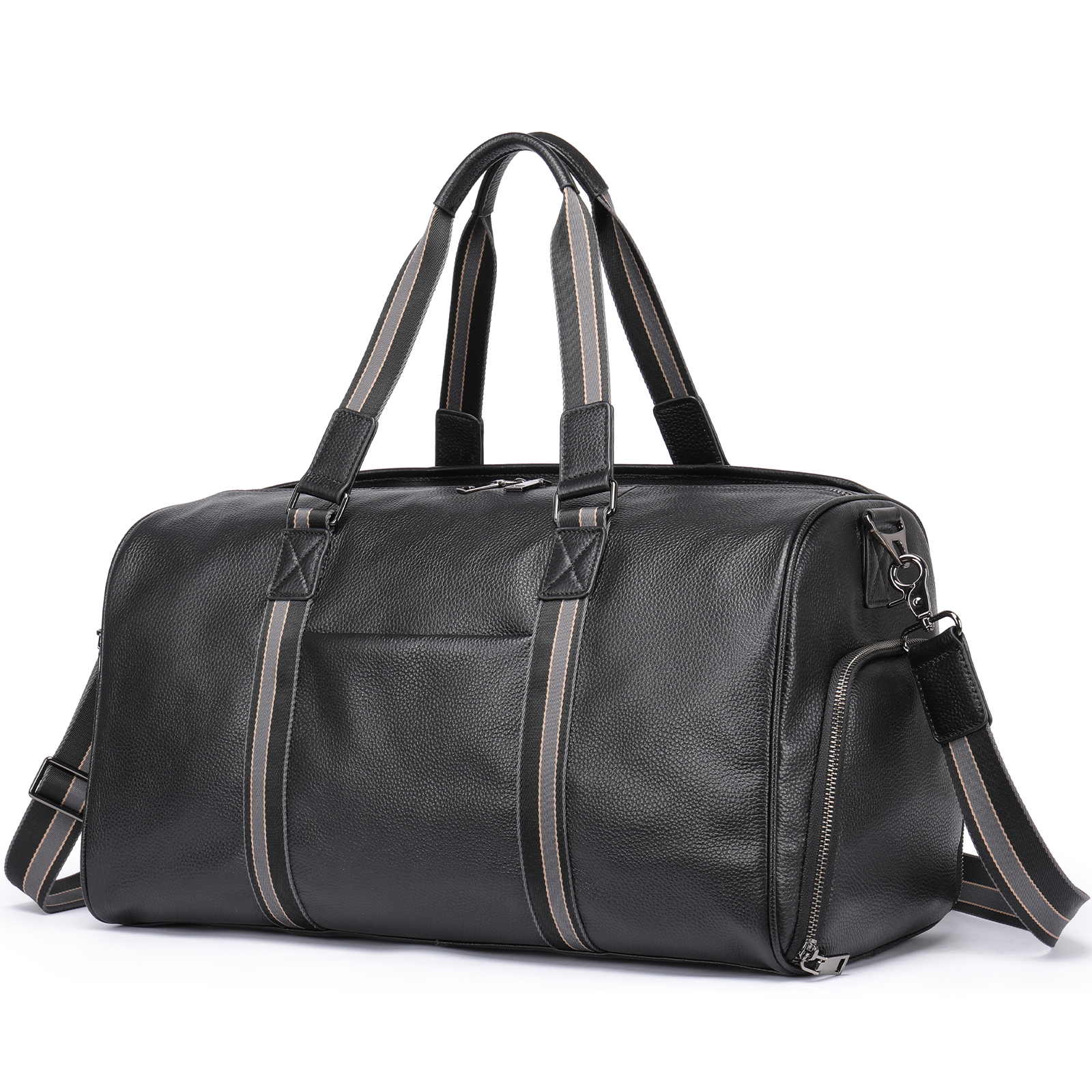 Дорожная сумка мужская FAUSTINI 4014 черная, 29х45х19 см