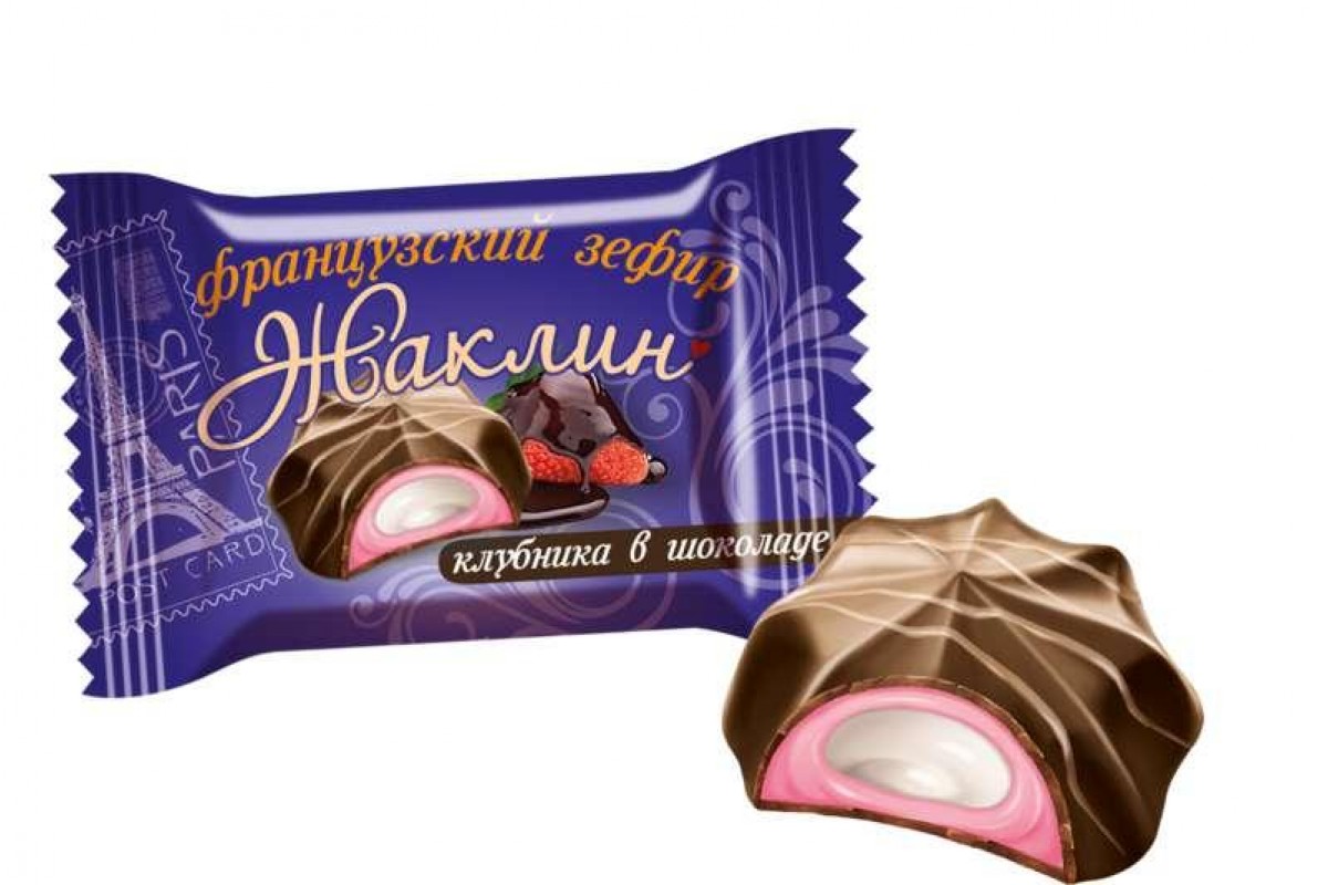 

Зефир Славянка Жаклин клубника в шоколаде, 1 кг