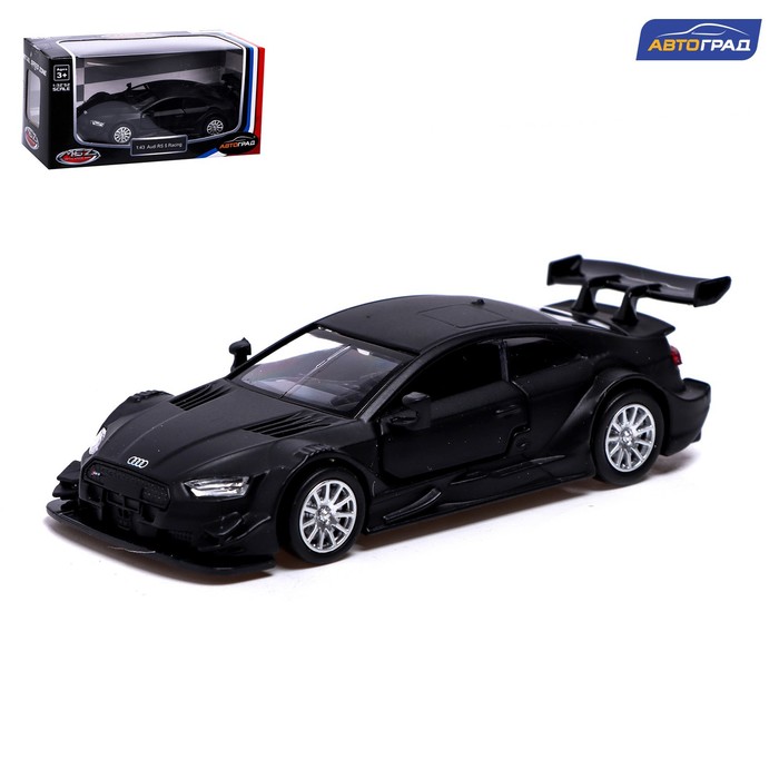 

Машина металлическая AUDI RS 5 RACING, 1:43, инерция, открываются двери, цвет чёрный, Металлический транспорт