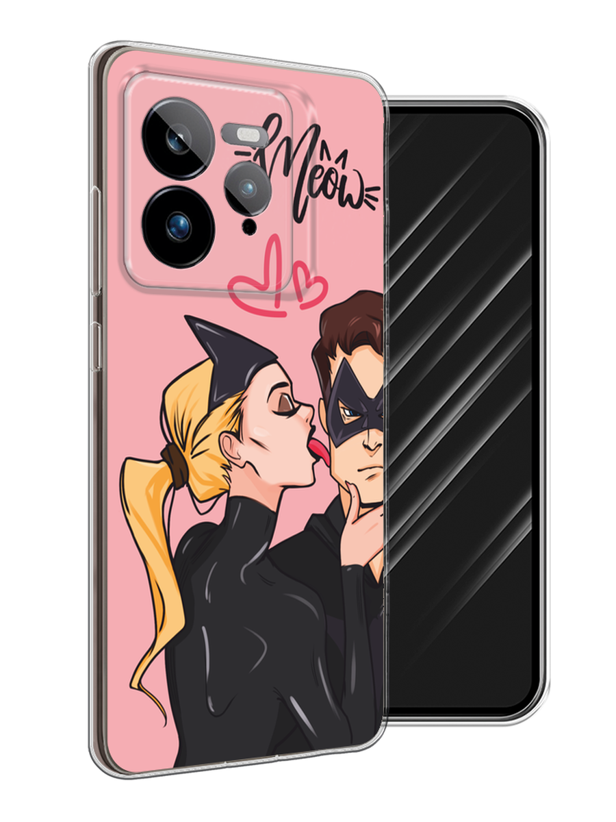 

Чехол Awog на Realme GT 7 Pro "Kiss of Cat Woman", Розовый;черный;бежевый, 2518950-1