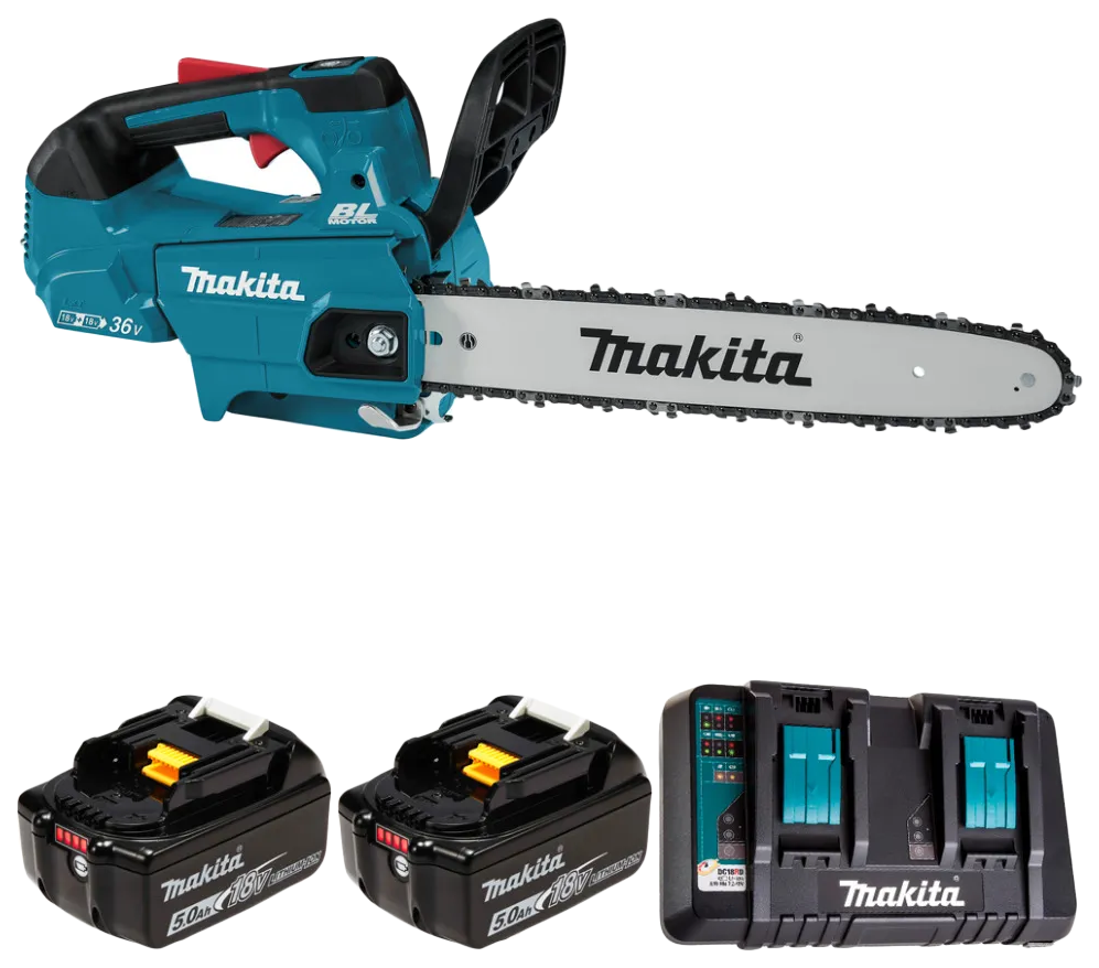

Аккумуляторная цепная пила MAKITA DUC356PT2 (2хАкк 36В 5А*ч + ЗУ)