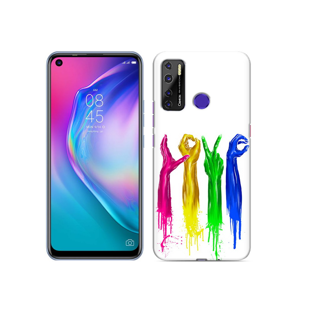 

Чехол MyPads Tocco для Tecno Camon 15 яркие руки love, Прозрачный, Tocco