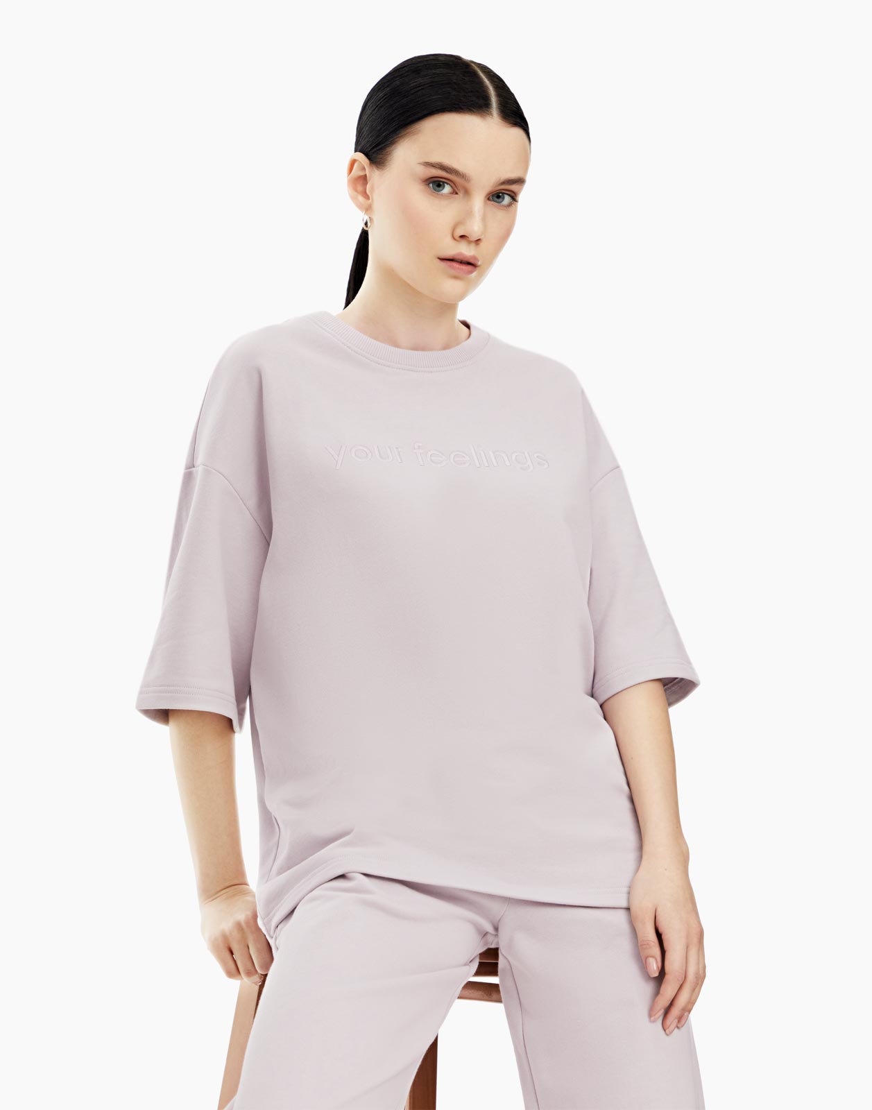 

Футболка женская Gloria Jeans GAC020213 фиолетовая L, Фиолетовый, GAC020213