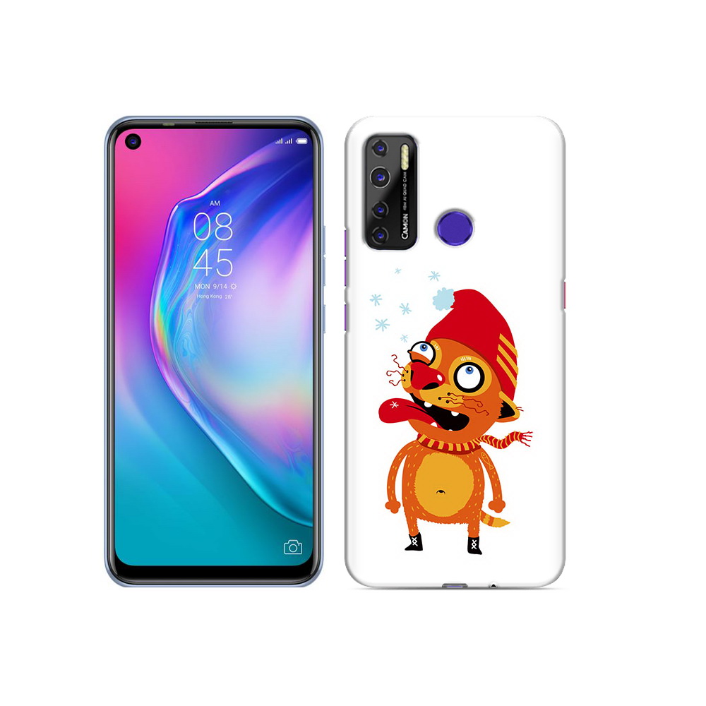 

Чехол MyPads Tocco для Tecno Camon 15 Зимний кот, Прозрачный, Tocco