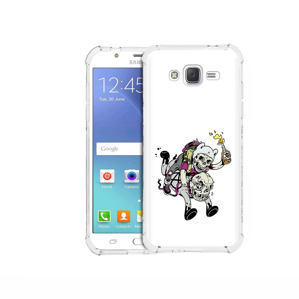 

Чехол MyPads Tocco для Samsung Galaxy J5 (2015) время приключений скелеты, Прозрачный, Tocco