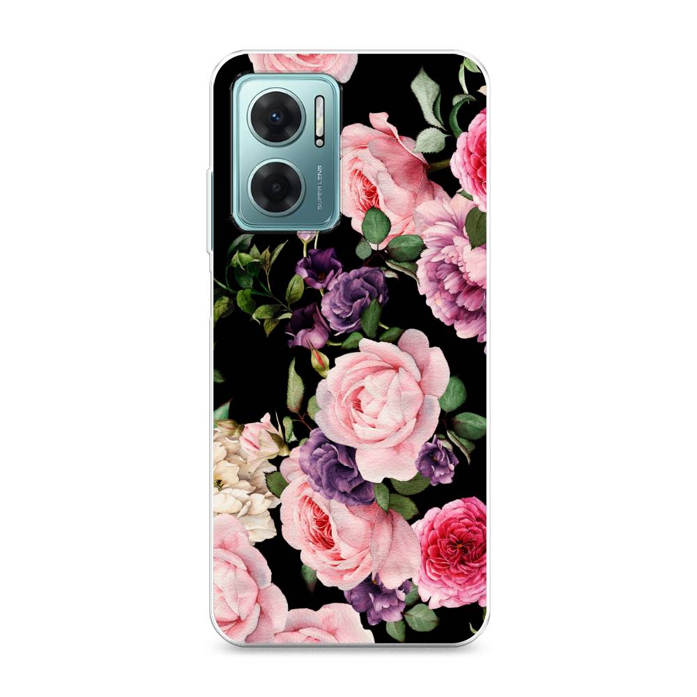 

Чехол Awog на Xiaomi Redmi 10 5G "Пионы на черном", Разноцветный, 313550-8