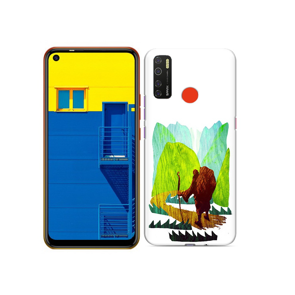 

Чехол MyPads Tocco для Tecno Spark 5 Лесная тропа, Tocco