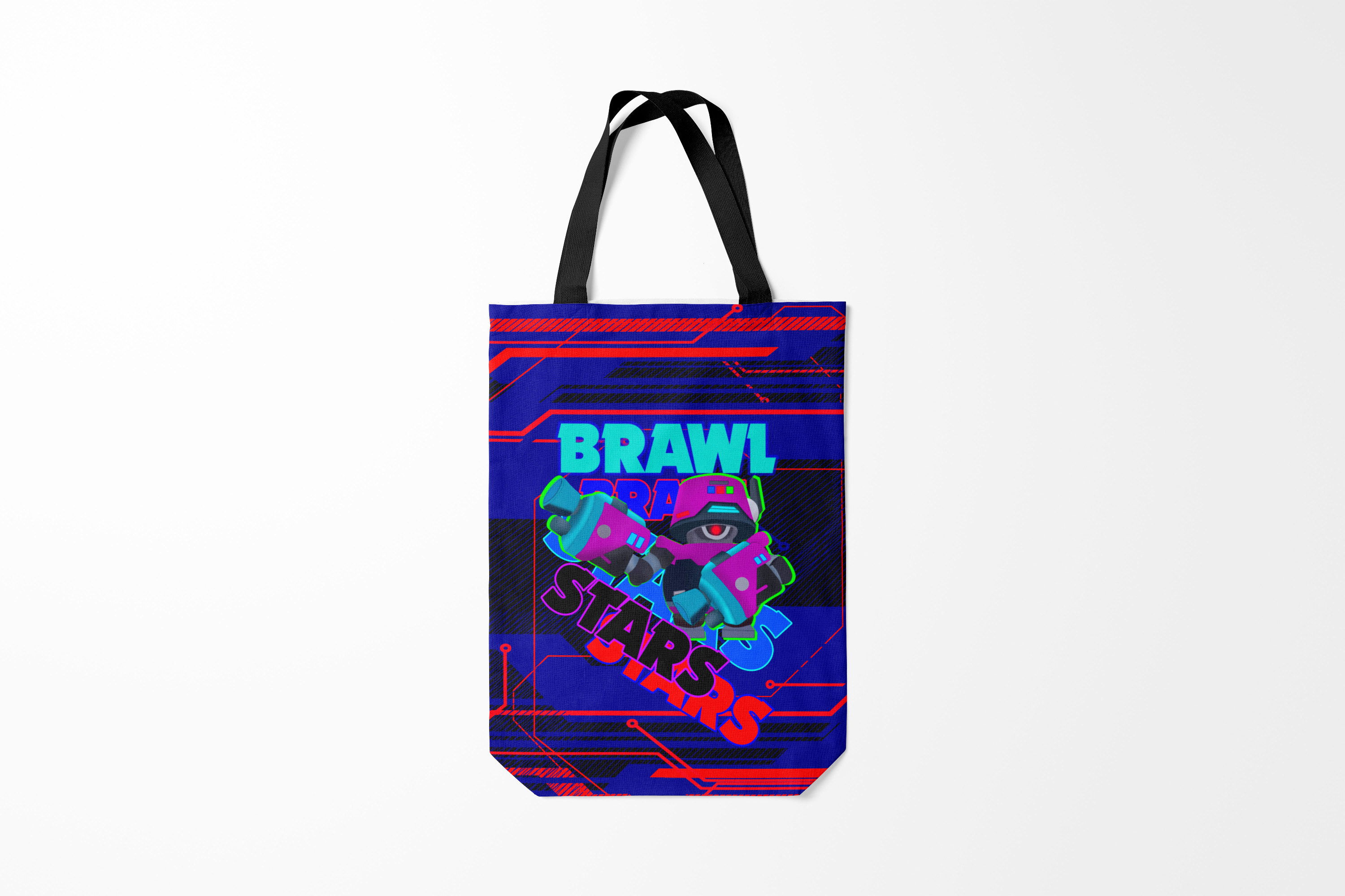 

Сумка шoппер унисекс Burnettie Brawl Stars D4R RY1 Дерил,, Brawl Stars D4R RY1 Дерил