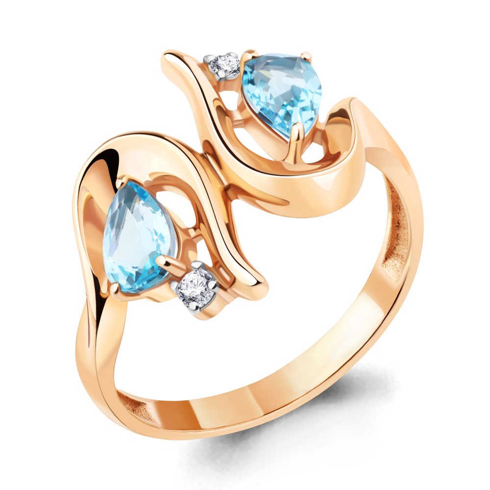 

Кольцо из серебра р. , AQUAMARINE 6957005А_925_з, 6957005А_925_з