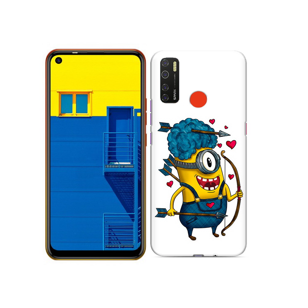 

Чехол MyPads Tocco для Tecno Spark 5 Миньон купидон, Tocco