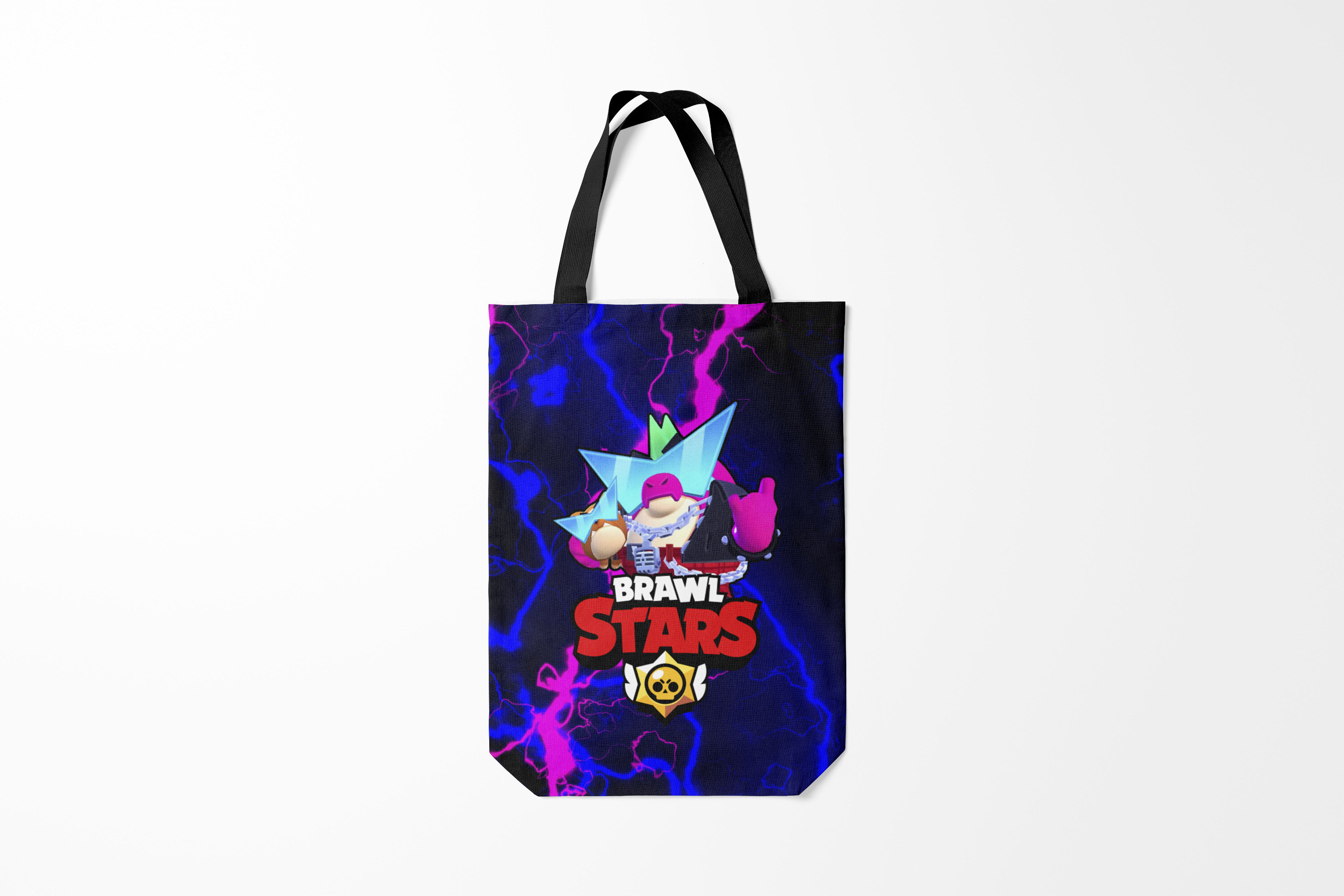 

Сумка шoппер унисекс Burnettie Brawl Stars BORN BAD BUZZ 1,, Brawl Stars BORN BAD BUZZ 1