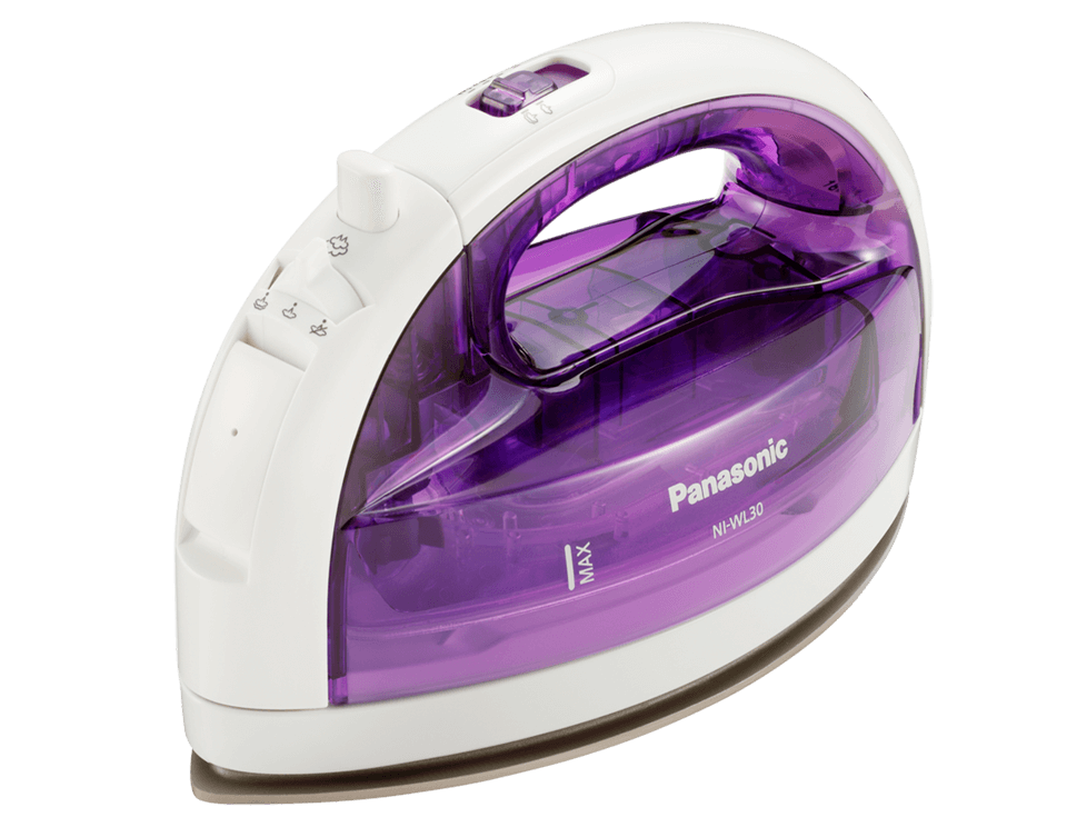 Утюг Panasonic NI-WL30VTW белый, фиолетовый девушки губы патчи для одежды горячая слеза diy термоперенос утюг on трансферы леопардовый принт губы патчи моющиеся наклейки