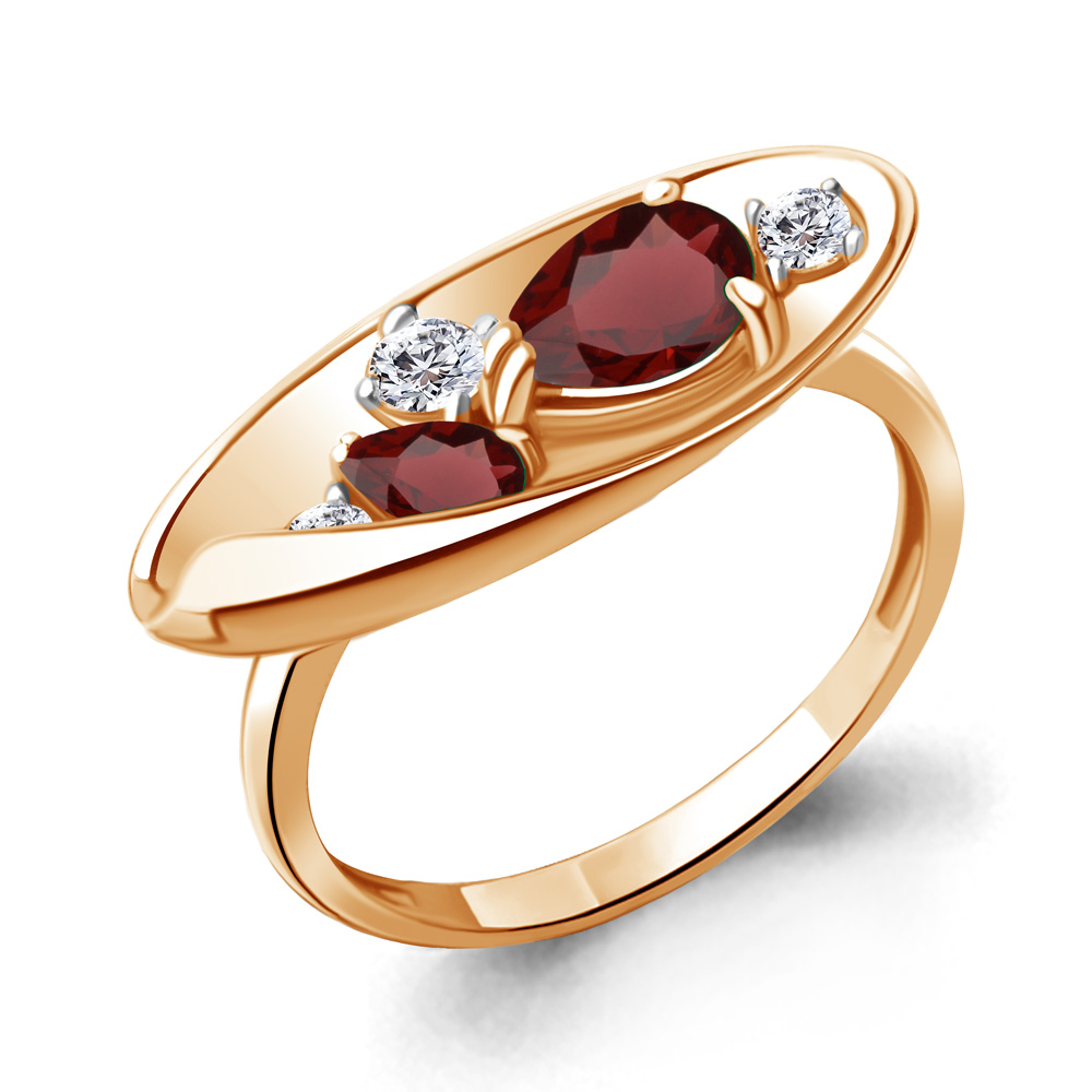 

Кольцо из серебра р. 17,5 AQUAMARINE 6953503А_925_з, 6953503А_925_з
