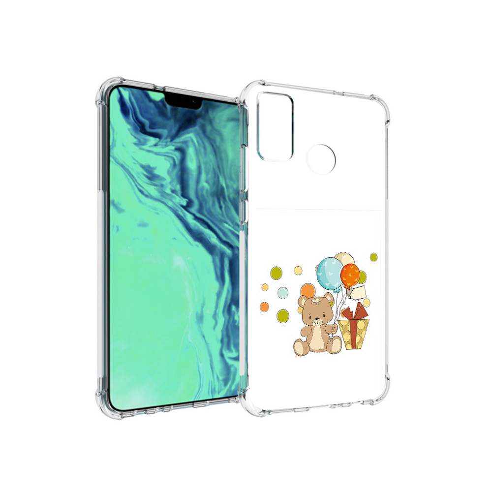 

Чехол MyPads Tocco для Huawei 9X Lite медвеженок с подарком, Прозрачный, Tocco