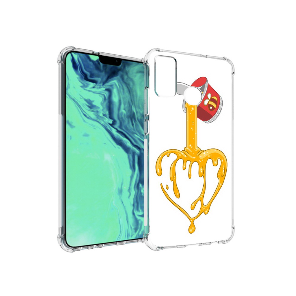 

Чехол MyPads Tocco для Huawei 9X Lite медовое сердце, Прозрачный, Tocco