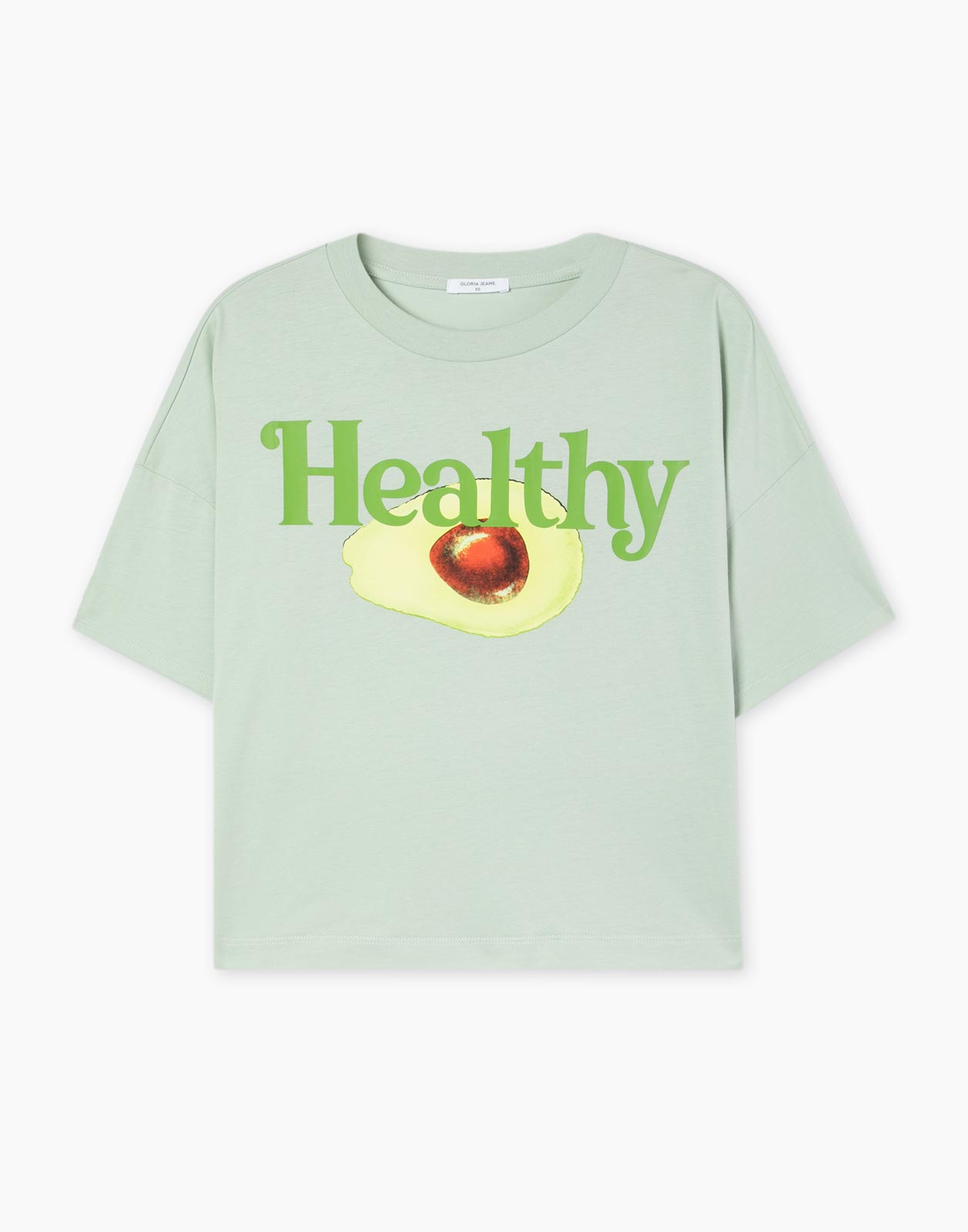 

Футболка женская Gloria Jeans GKT012991 зеленая M, Зеленый, GKT012991