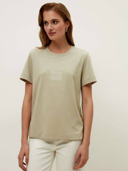 

Футболка женская ZARINA 2265508459-19 зеленая XS, 2265508459-19