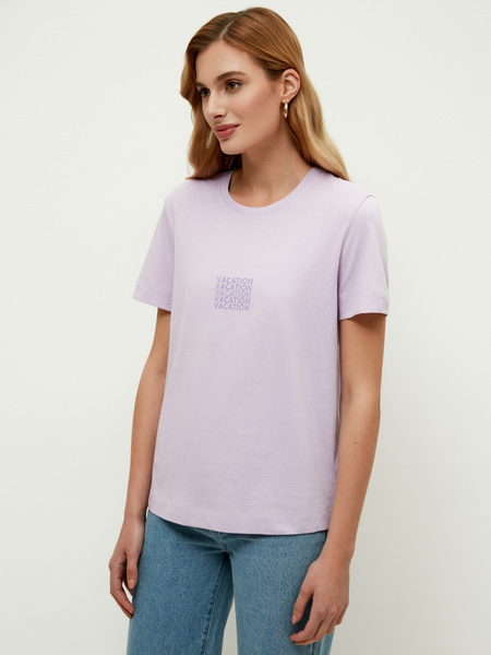 

Футболка женская ZARINA 2265508459-281 фиолетовая XS, 2265508459-281
