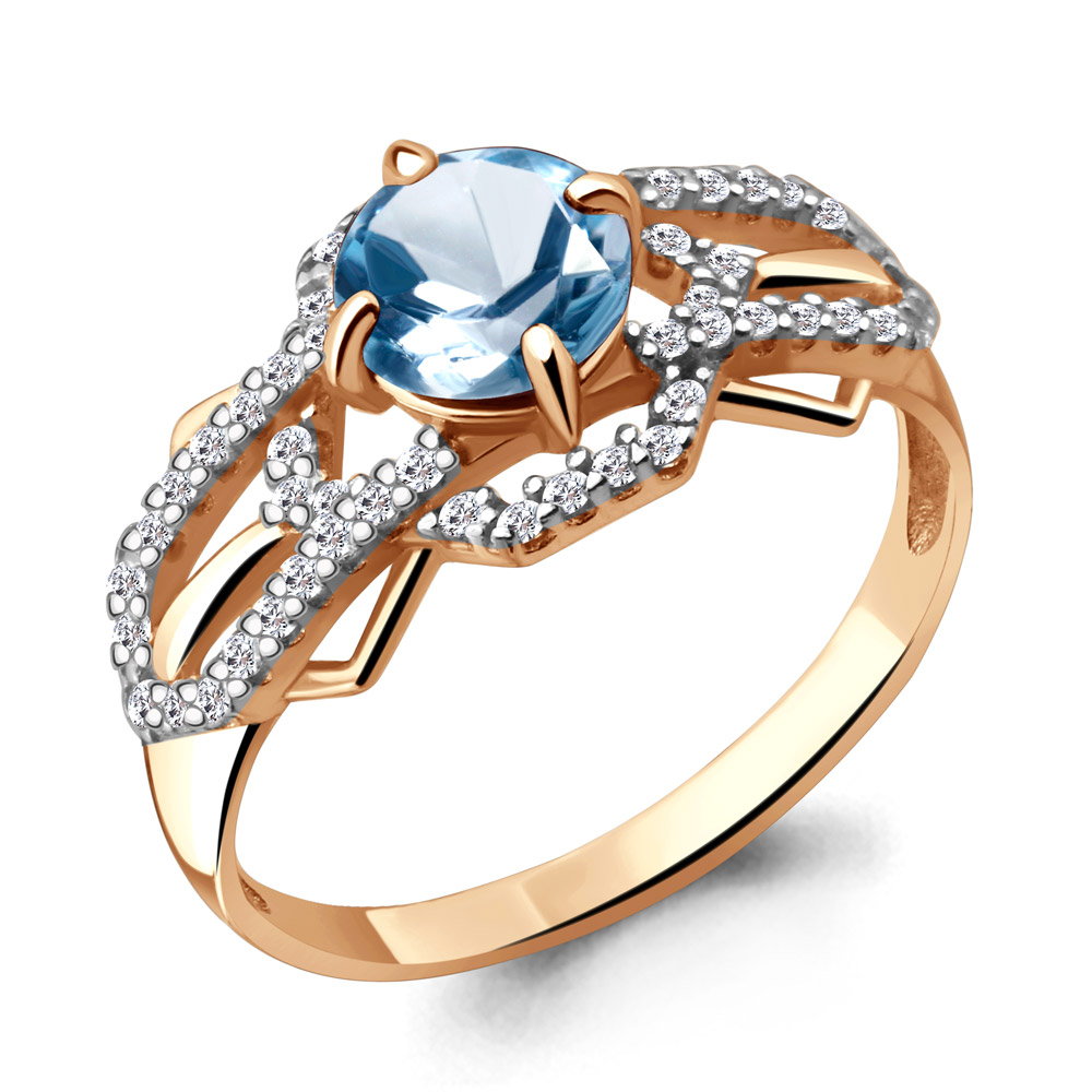 

Кольцо из серебра р. , AQUAMARINE 6557805А_925_з, 6557805А_925_з