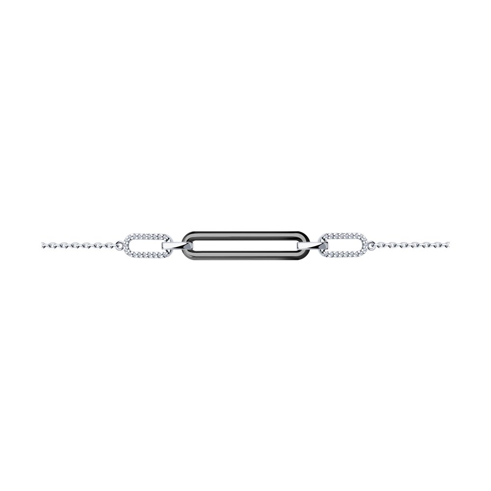 

Браслет из серебра р. 16 Diamant 94-150-01737-1, фианит, 94-150-01737-1