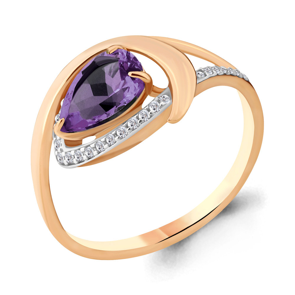 

Кольцо из серебра р.  AQUAMARINE 6580404А_925_з, 6580404А_925_з
