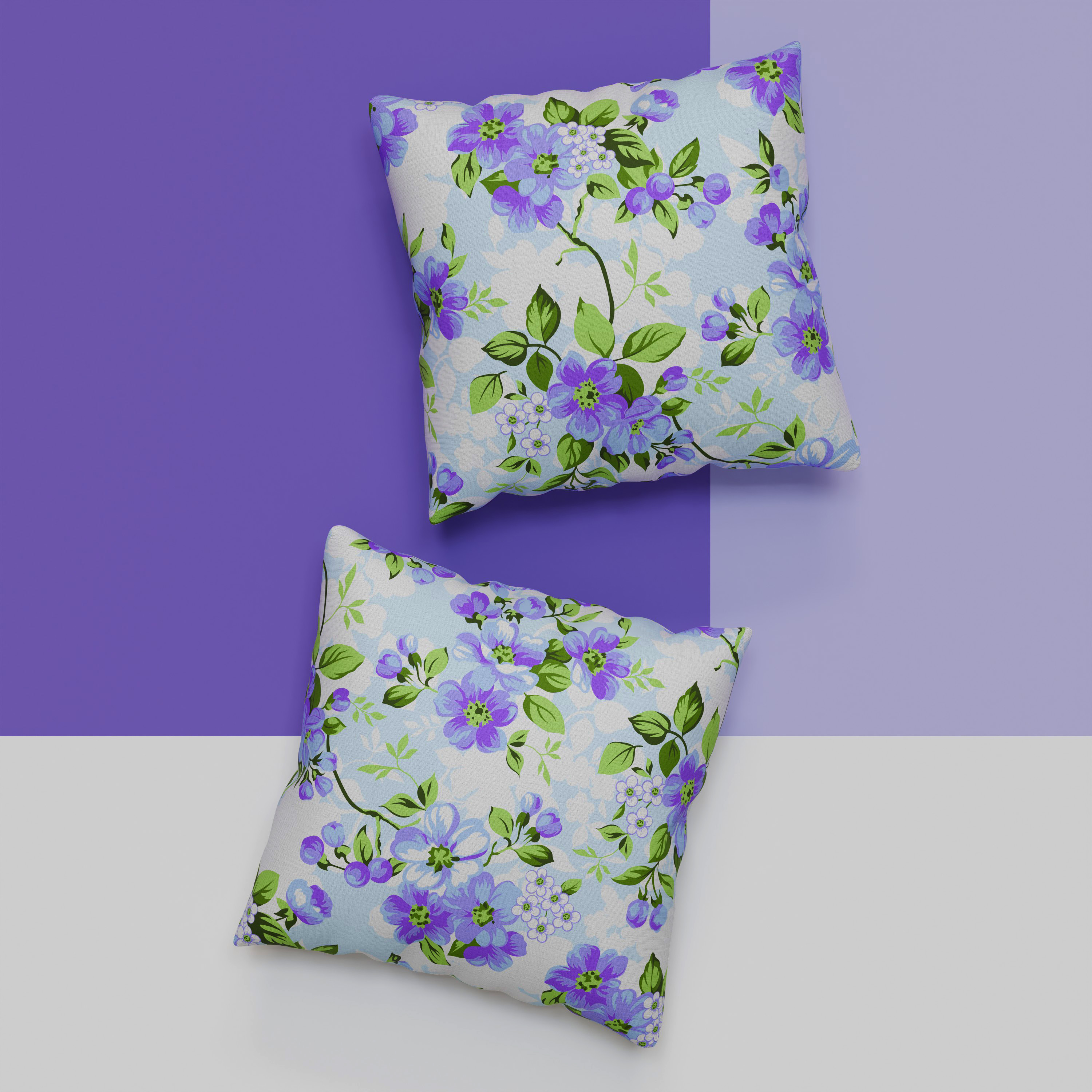 Комплект наволочек 70х70 - 2 шт. Galtex Яблоневый цвет голубой