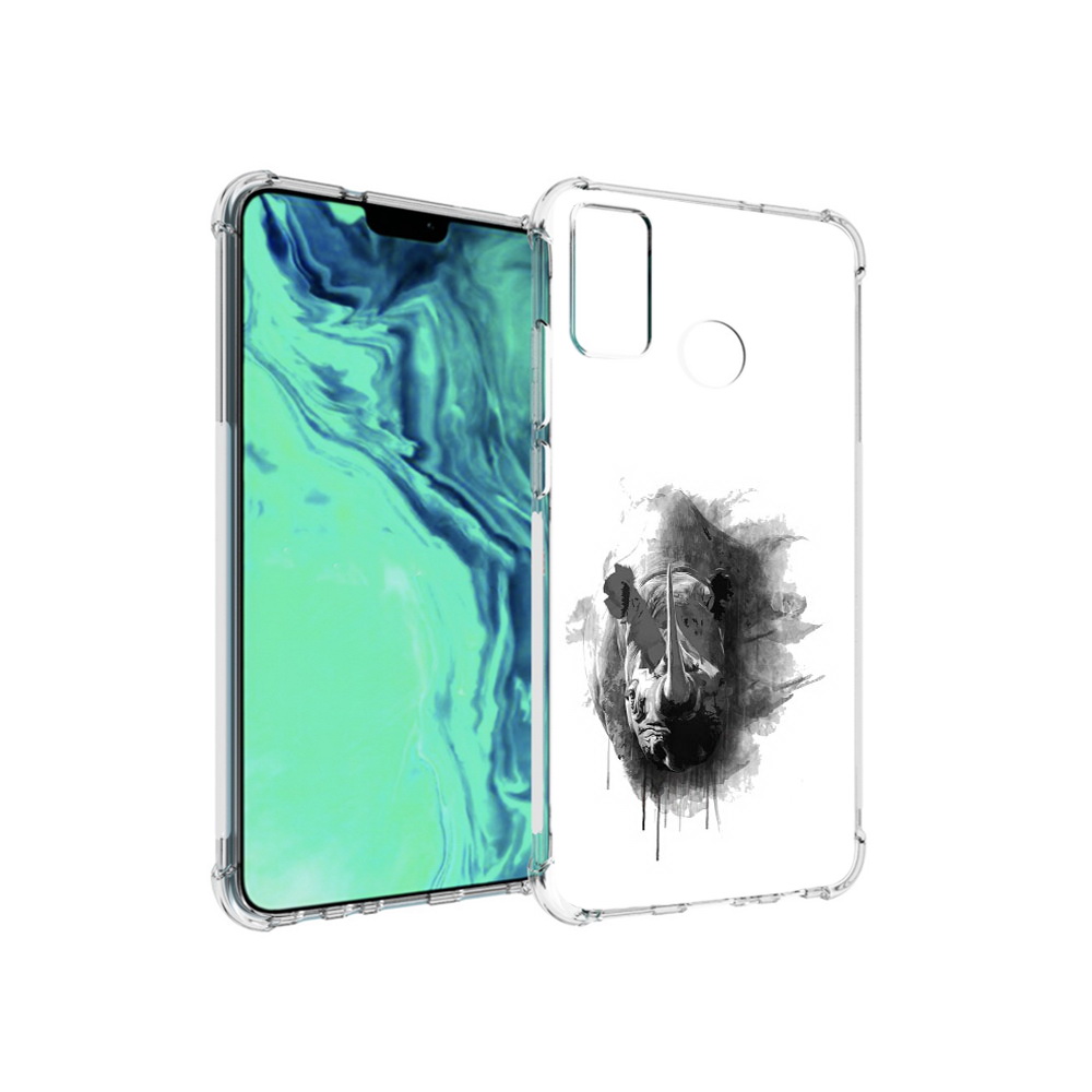 

Чехол MyPads Tocco для Huawei 9X Lite носорог, Прозрачный, Tocco