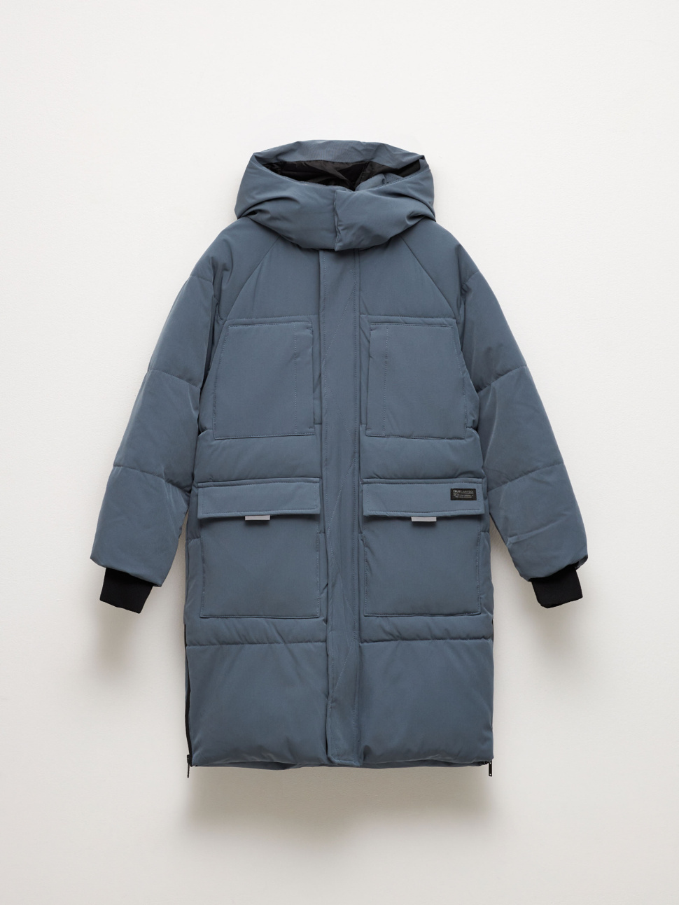 

Пальто детское Sela 2810071171, серо-синий деним, р. 158, 2810071171