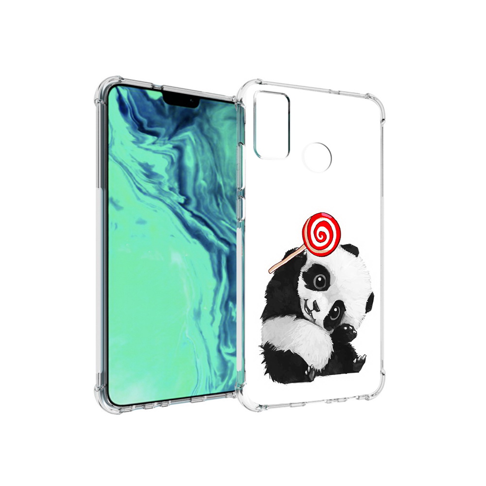 

Чехол MyPads Tocco для Huawei 9X Lite панда с леденцом, Прозрачный, Tocco