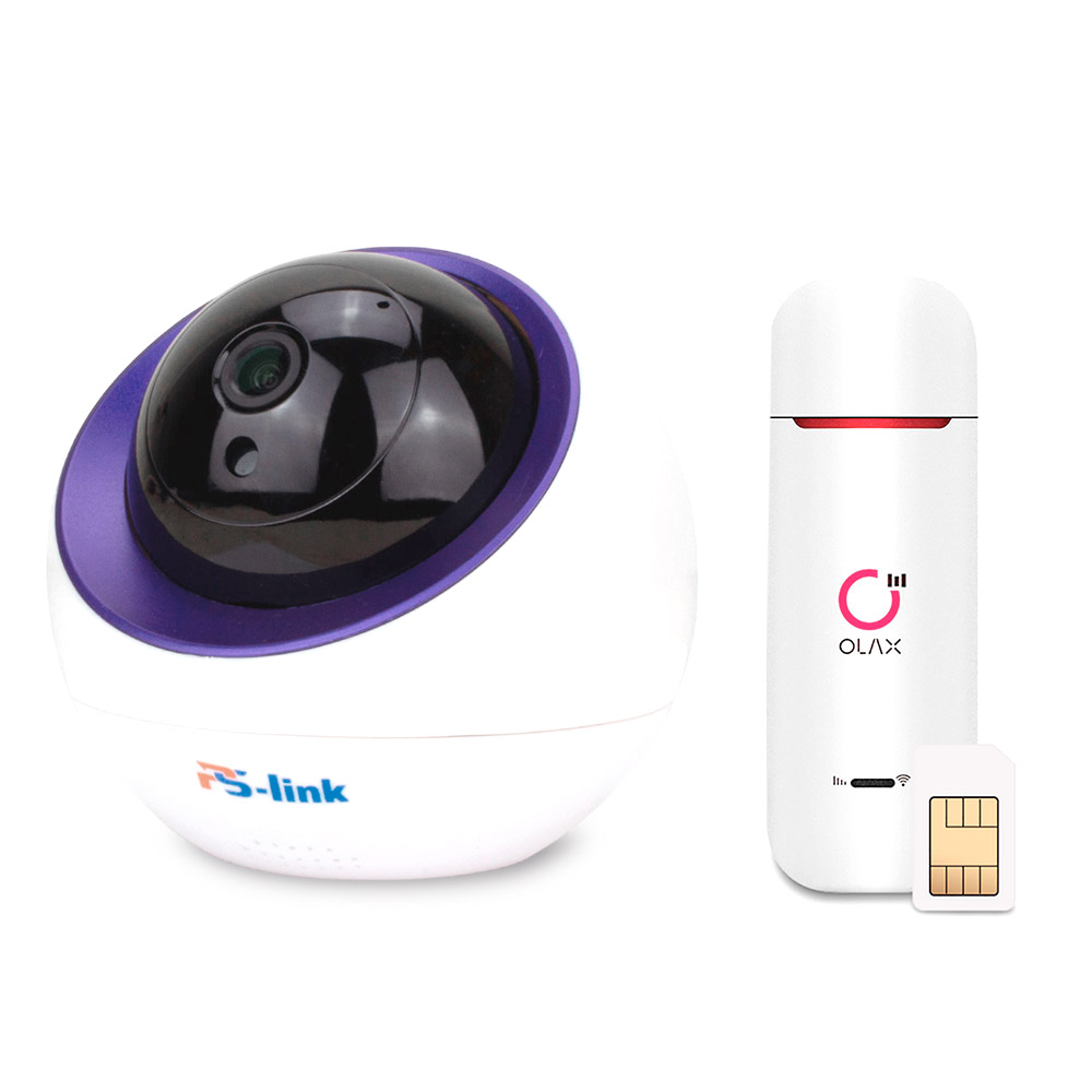 

Комплект видеонаблюдения 4G 2Мп Ps-Link KIT-TE201-4G, Белый