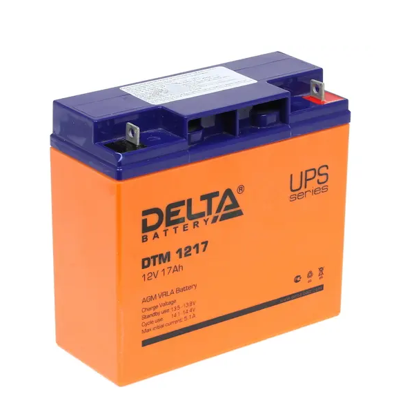 Аккумулятор для ИБП Delta DTM 1217 17 А/ч 12 В