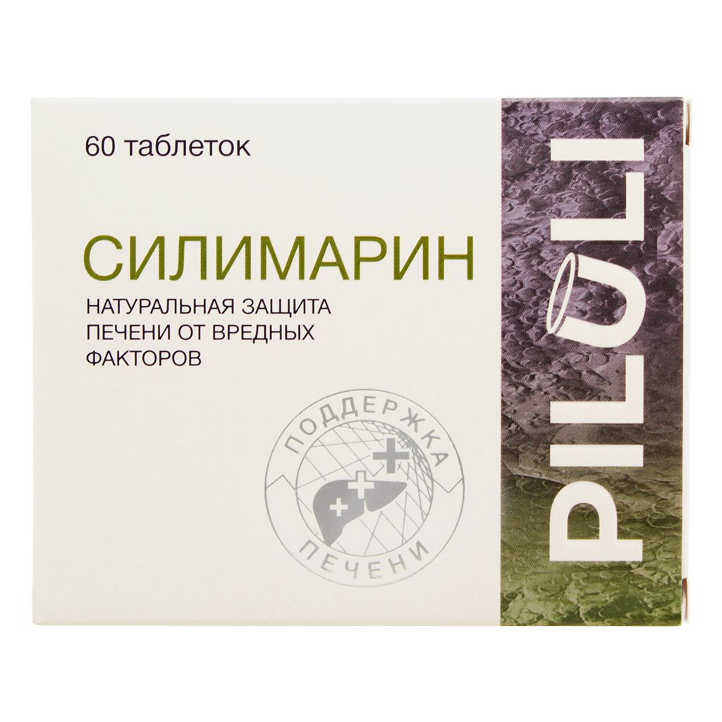 PILULI Силимарин (расторопша) таблетки массой 165 мг 60 шт