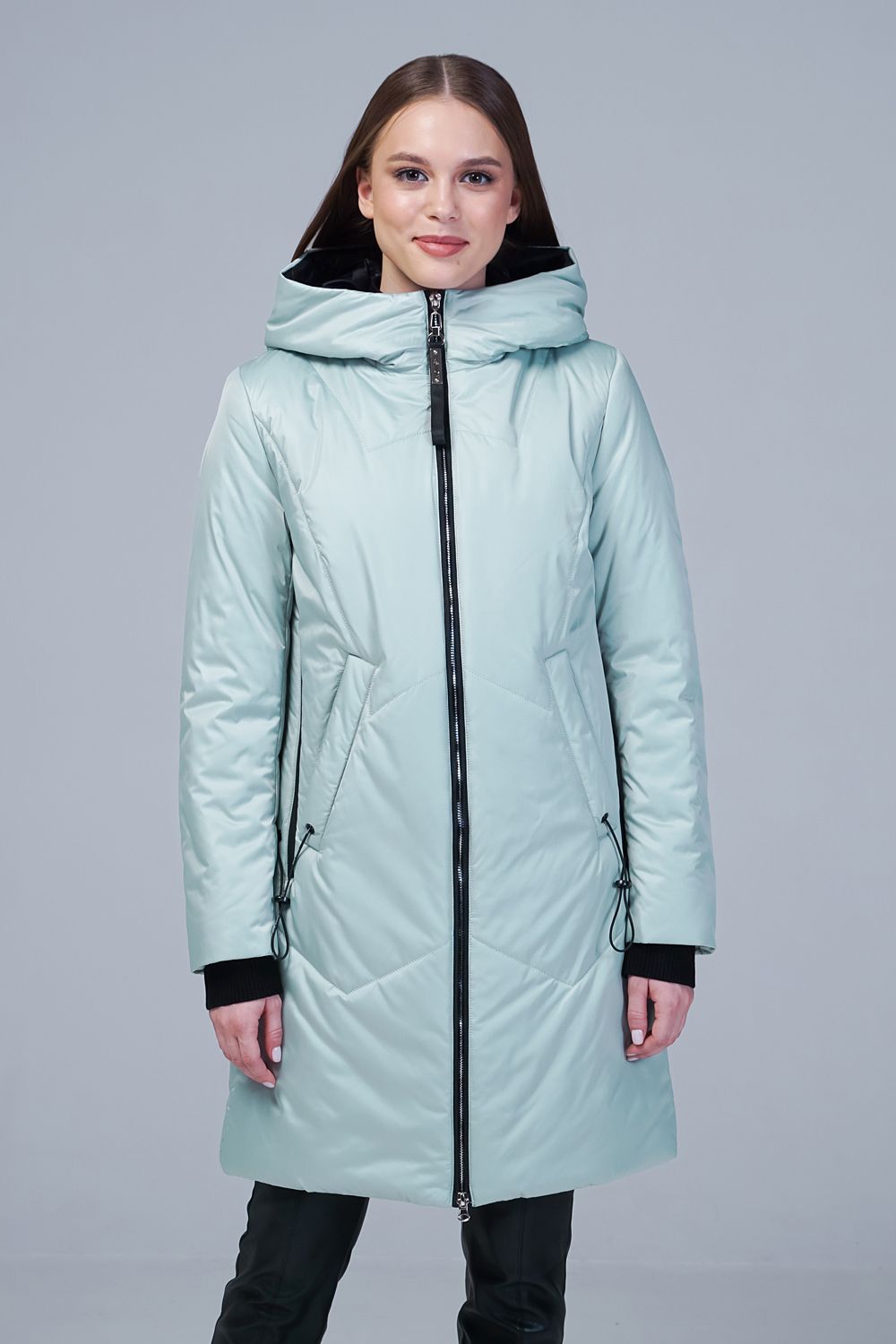 фото Куртка женская ohara mc-21508 зеленая 50 ru