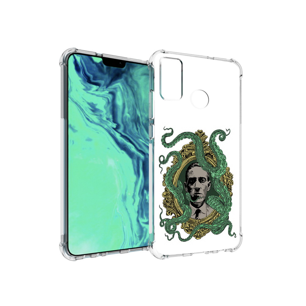 

Чехол MyPads Tocco для Huawei 9X Lite портрет с кракеном, Прозрачный, Tocco