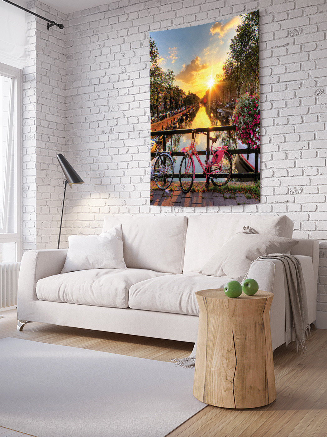 

Вертикальное фотопанно на стену JoyArty Рассвет на цветущем мосту 150x200 см, Рассвет на цветущем мосту