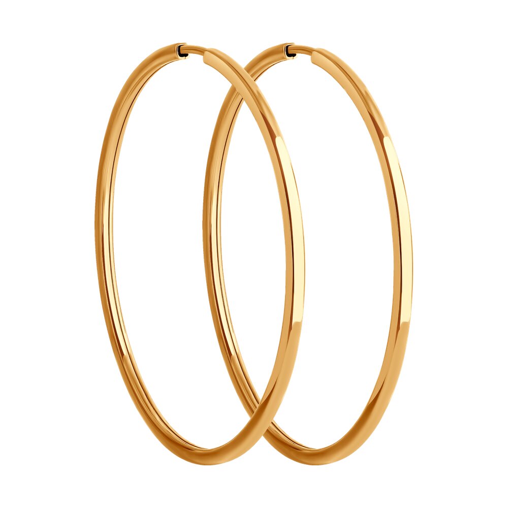 

Серьги конго из красного золота Diamant 51-124-02386-1, 51-124-02386-1